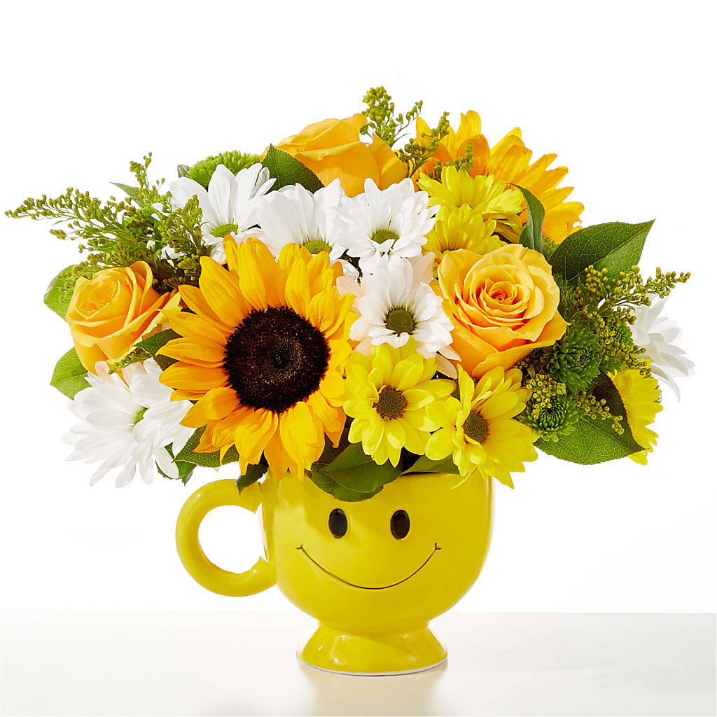 Be Happy Bouquet – Cafe Flora, Albuquerque NM