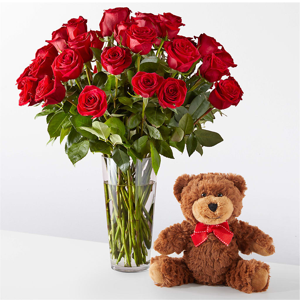 Romantic Long Stem Red Rose Bouquet Bundles – Cafe Flora, Albuquerque NM