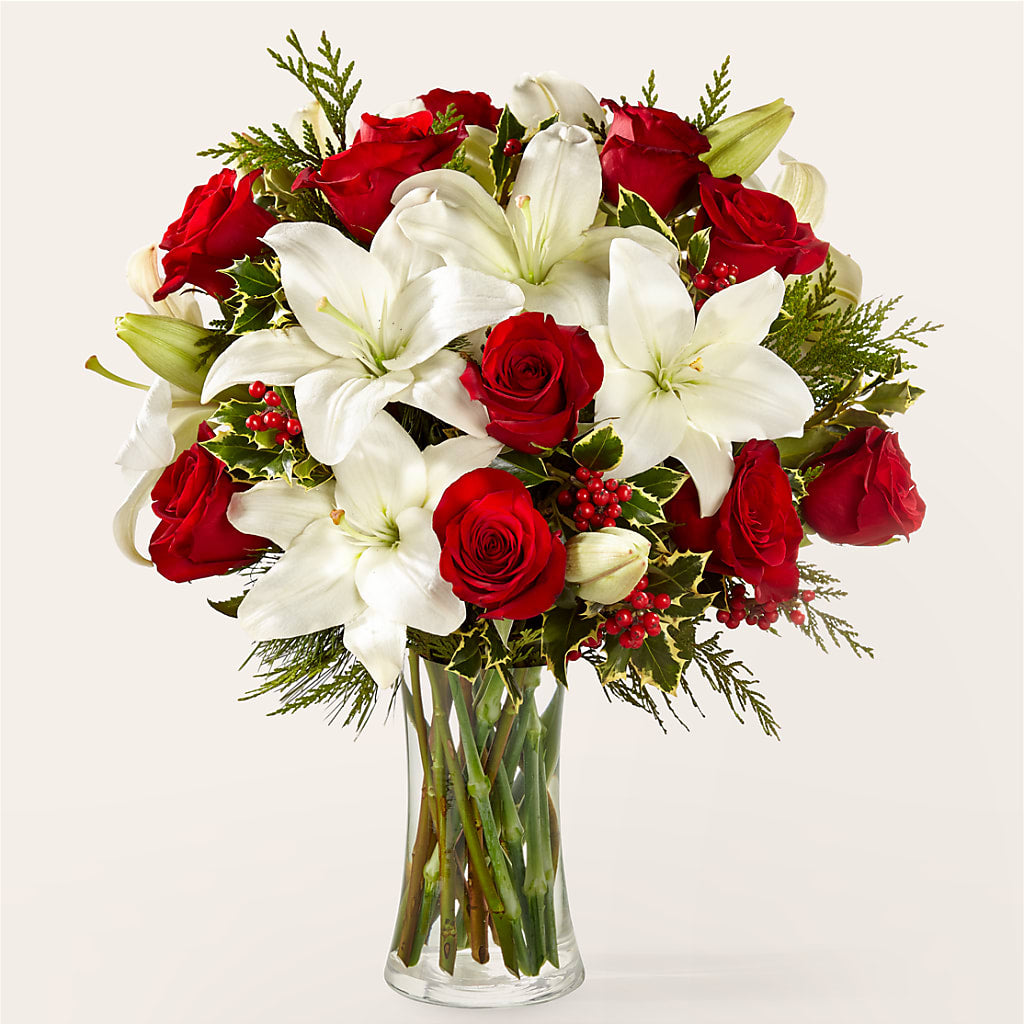 Sparkling Snowflakes Bouquet – Cafe Flora, Albuquerque NM