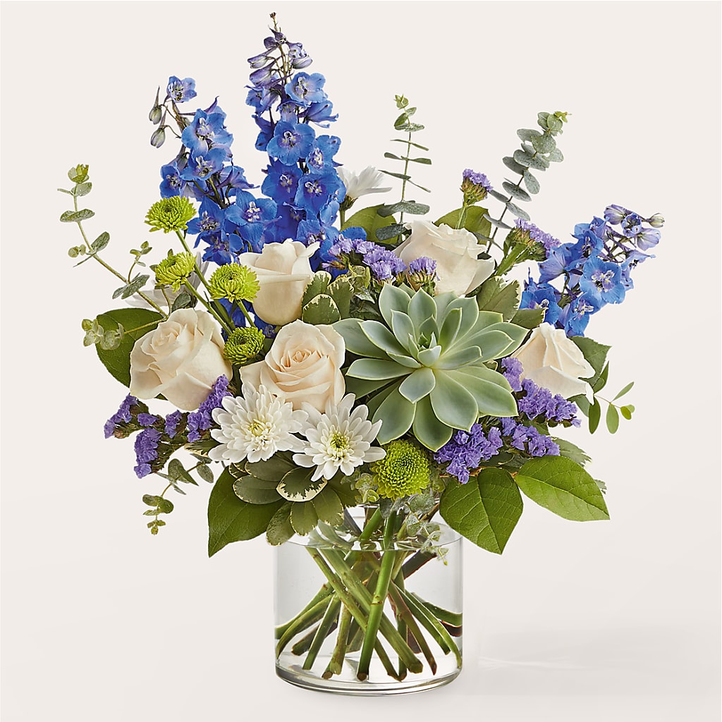 Cerulean Waves Bouquet – Cafe Flora, Albuquerque NM