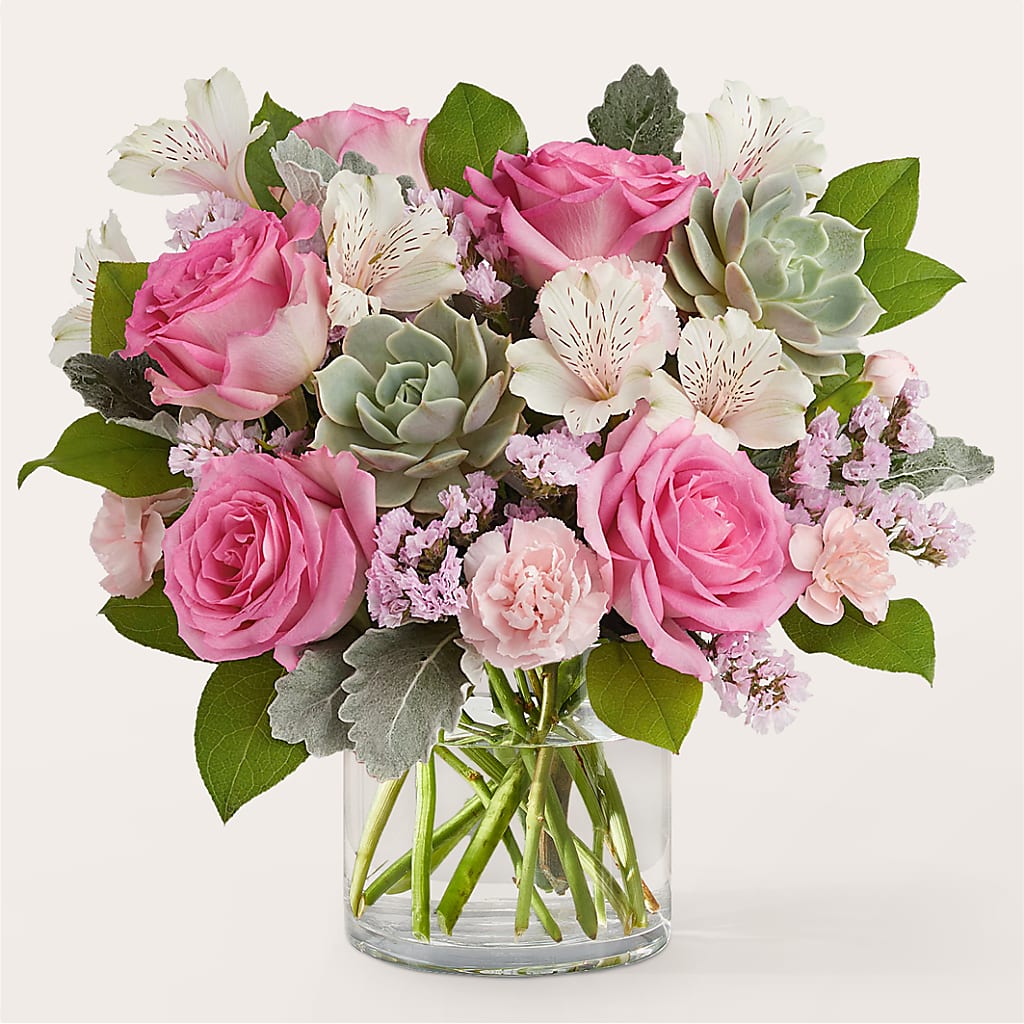 Dusty Rose Bouquet – Cafe Flora, Albuquerque NM