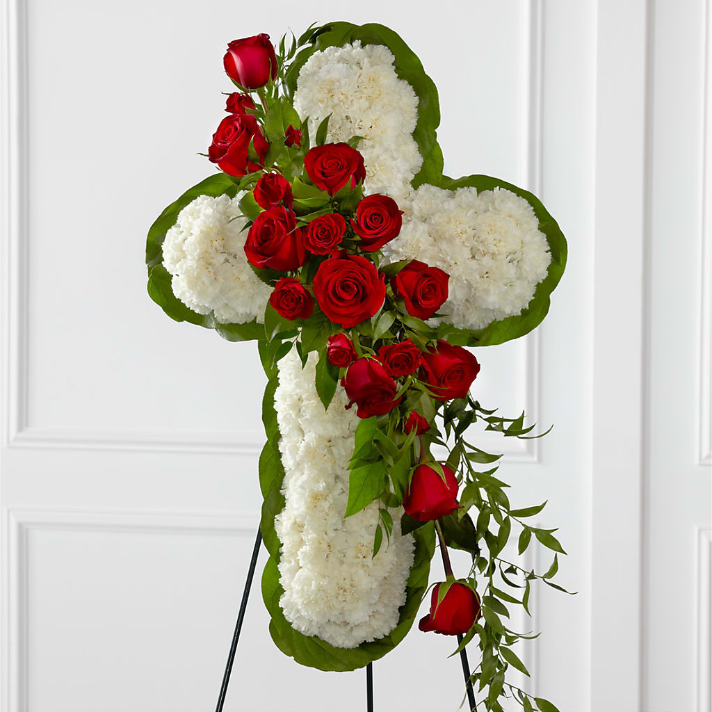 Floral Cross Easel – Cafe Flora, Albuquerque NM