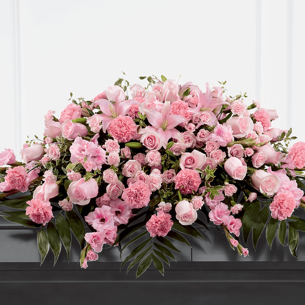 Garden of Comfort Casket Spray (Standard) – Cafe Flora, Albuquerque NM
