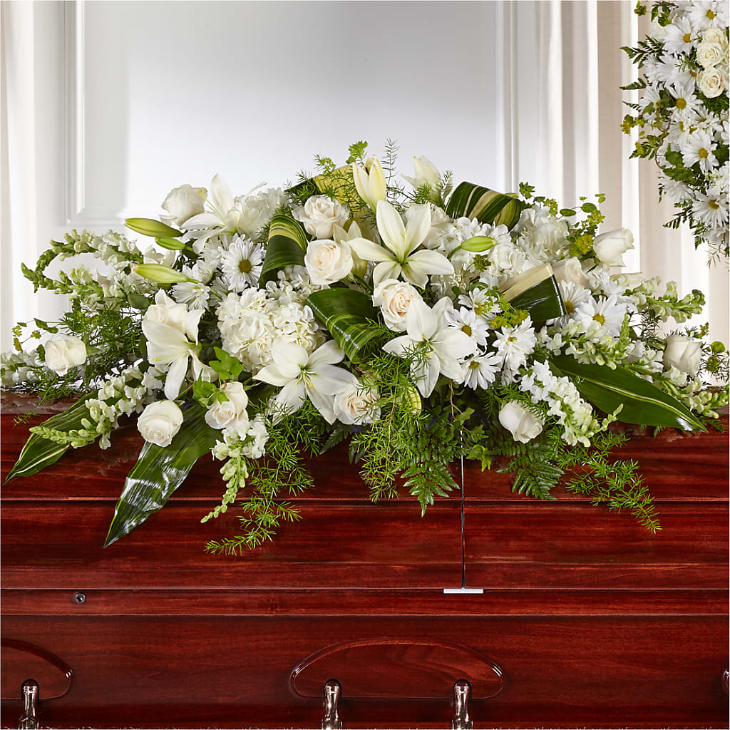 Abundance Casket Spray – Cafe Flora, Albuquerque NM