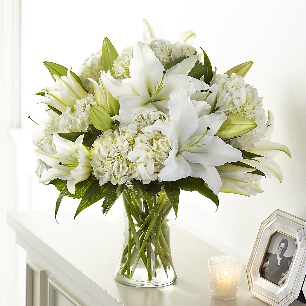 Compassionate Lily Bouquet – Cafe Flora, Albuquerque NM