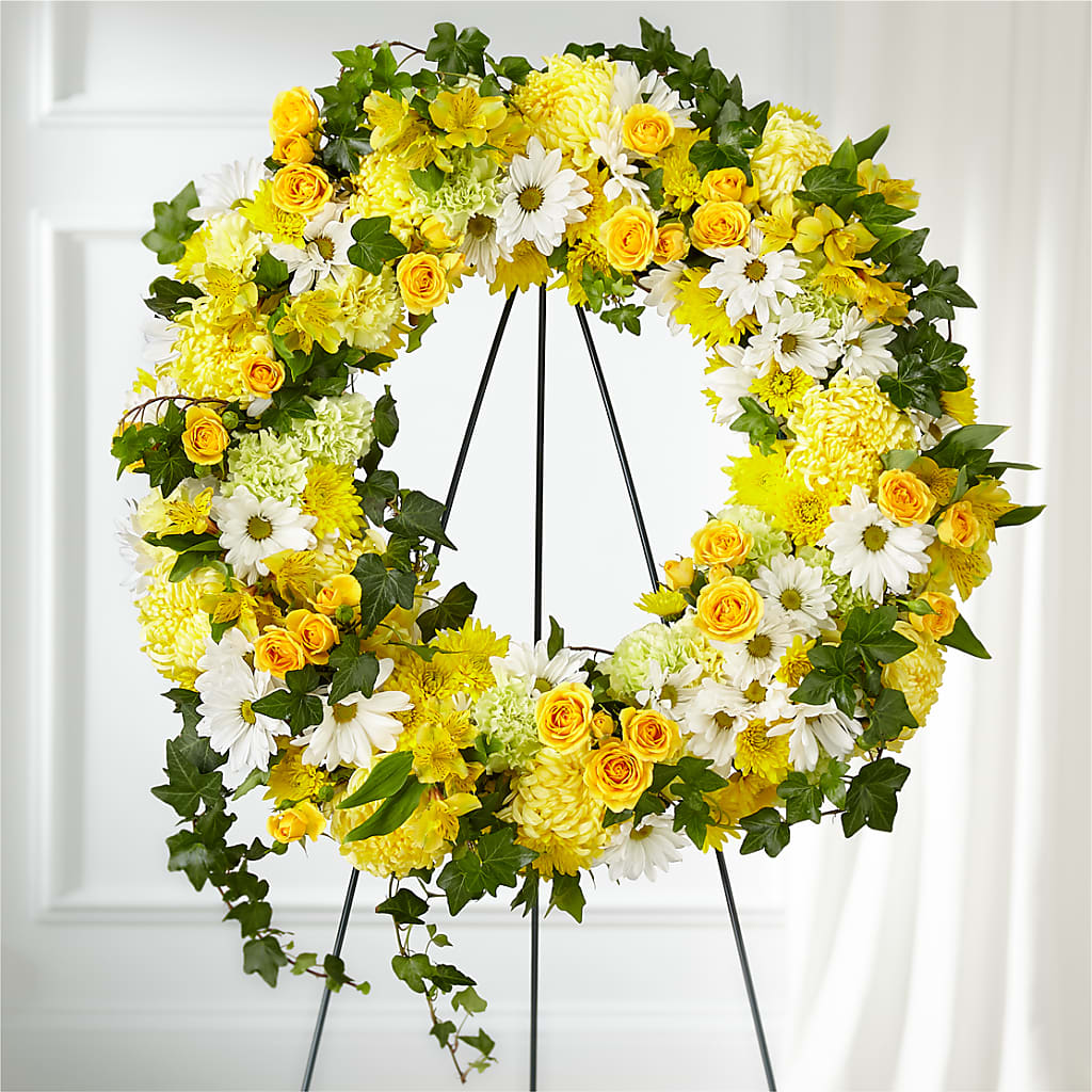 Golden Remembrance Wreath – Cafe Flora, Albuquerque NM