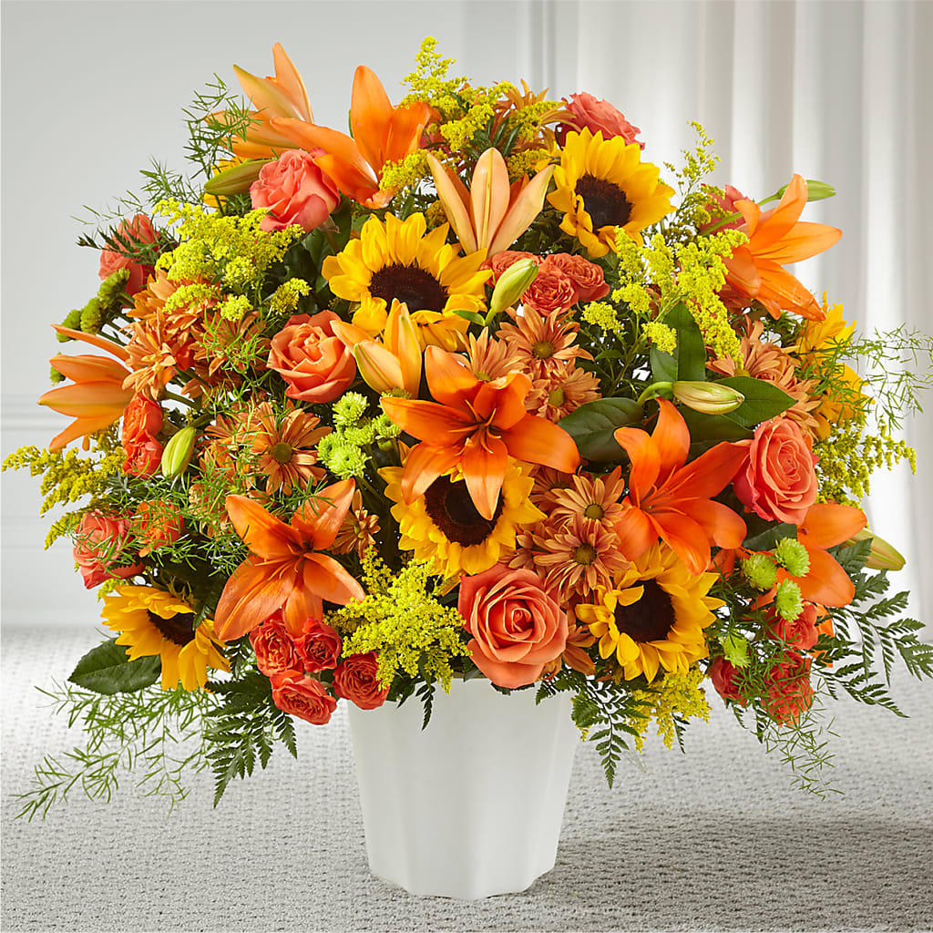 Harvest Thoughts Floor Basket – Cafe Flora, Albuquerque NM