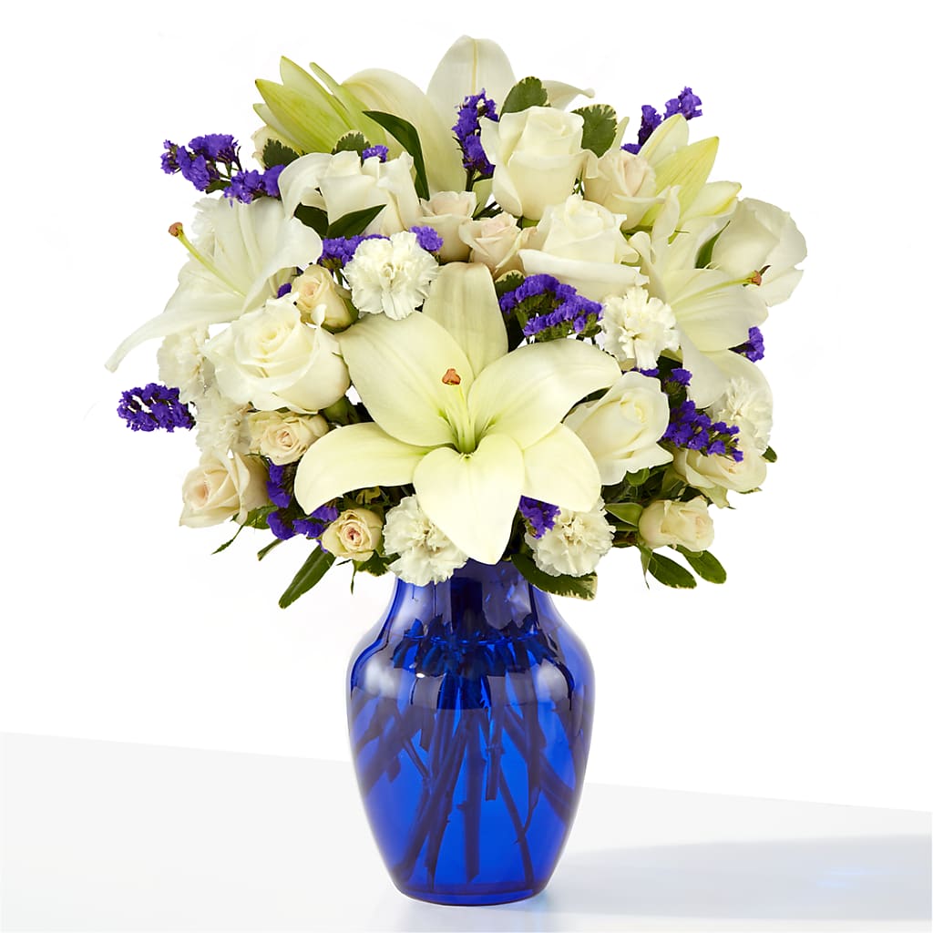 Sapphire Rush Bouquet – Cafe Flora, Albuquerque NM
