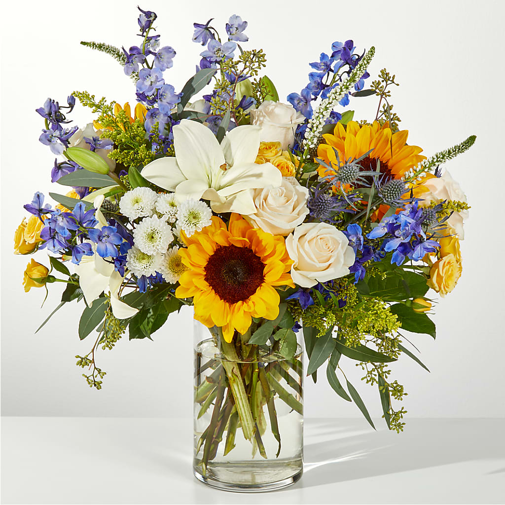 Wonderfully Sunny Bouquet – Cafe Flora, Albuquerque NM