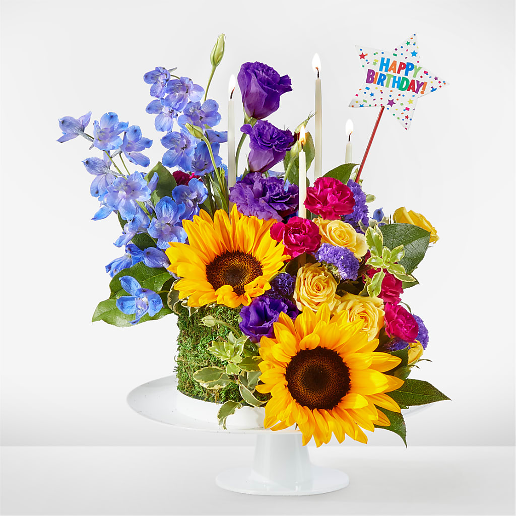 Star of the Day Floral Cake – Cafe Flora, Albuquerque NM