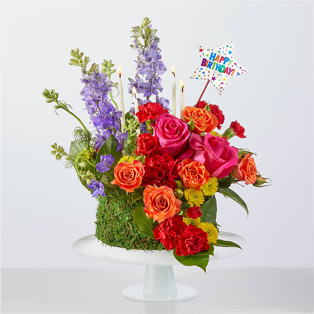 Best Year Yet Floral Cake – Cafe Flora, Albuquerque NM