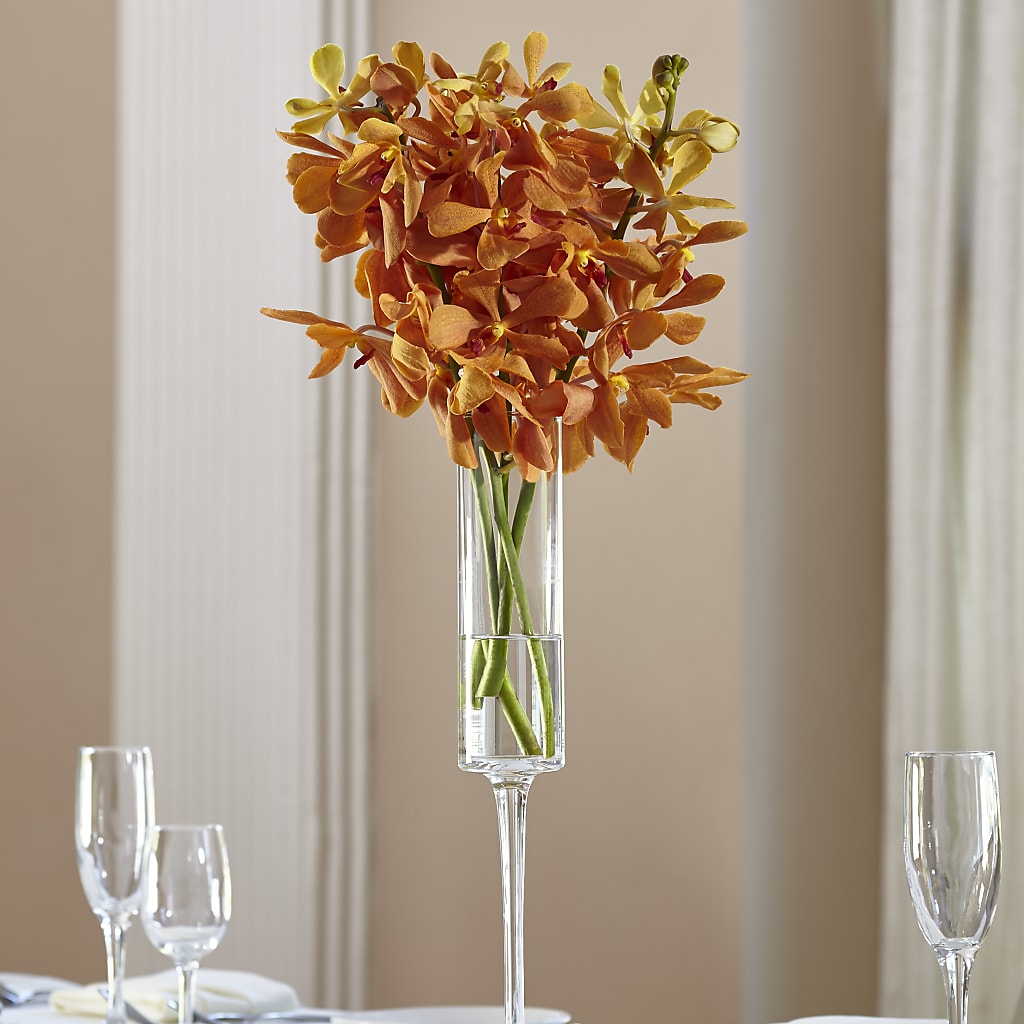 Orange Mokara Bouquet – Cafe Flora, Albuquerque NM