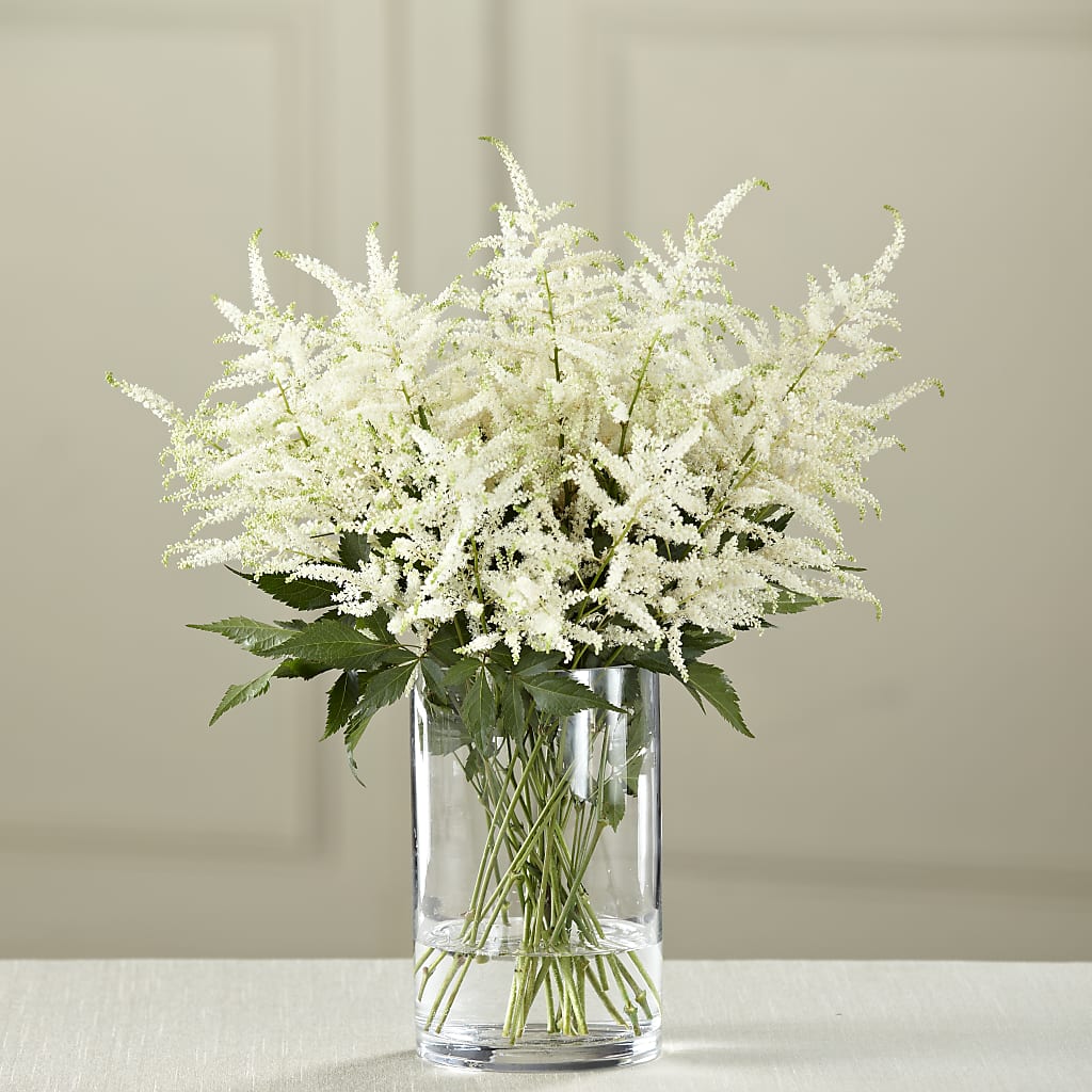 White Astilbe Bouquet – Cafe Flora, Albuquerque NM