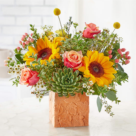 Sunflower Season Bouquet –  Cafe Flora, Albuquerque NM