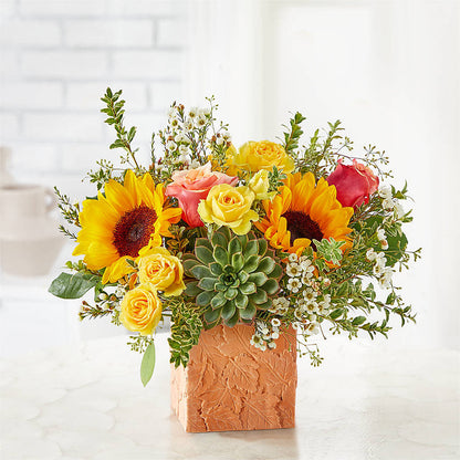 Sunflower Season Bouquet –  Cafe Flora, Albuquerque NM