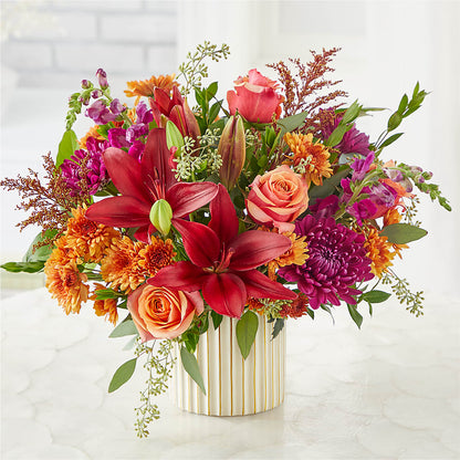 Burgundy Landscape Bouquet –  Cafe Flora, Albuquerque NM