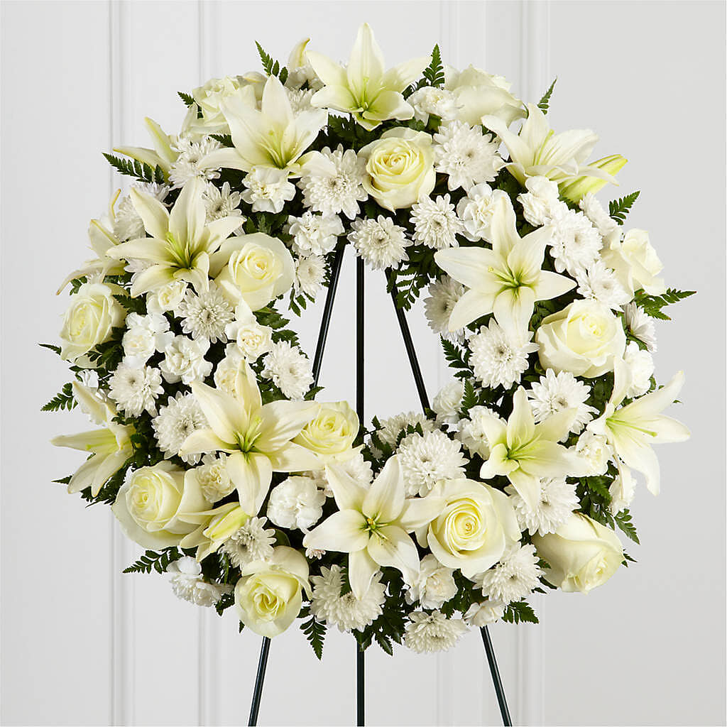 Treasured Tribute Wreath –  Cafe Flora, Albuquerque NM