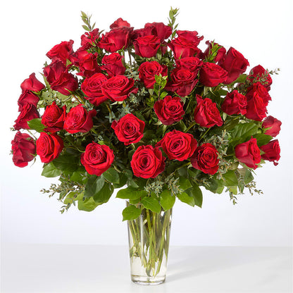 Forever Yours Fifty Stem Red Rose Bouquet –  Cafe Flora, Albuquerque NM